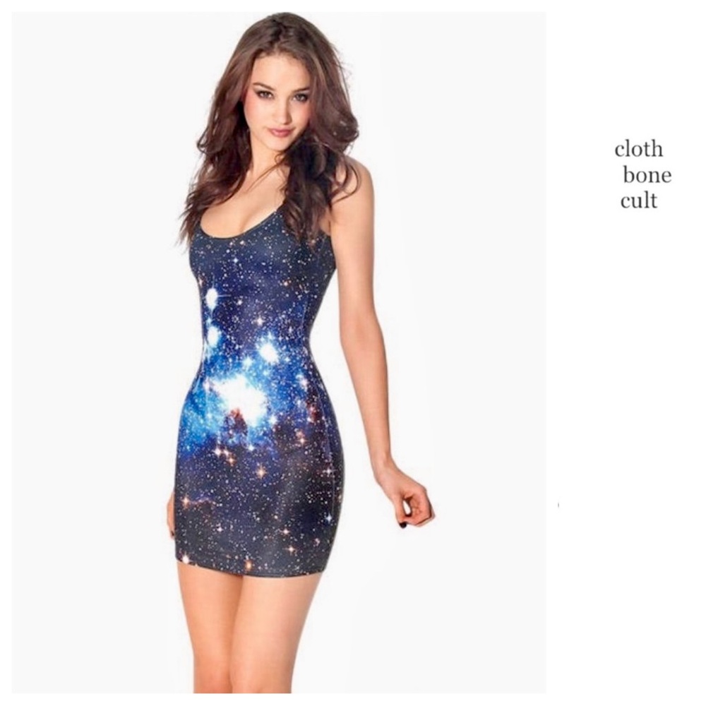 BLACKMILK Blue Galaxy Bodycon DRESS size M